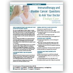 Immunotherapy and Bladder Cancer - Questions to Ask Your Doctor