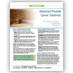 Advanced Prostate Cancer Treatment fact sheet