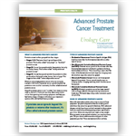 Advanced Prostate Cancer Treatment fact sheet