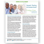 Genetic Testing for Prostate Cancer Fact Sheet