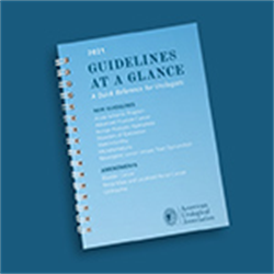 2021 Guidelines At A Glance          
A Quick Reference for Urologists