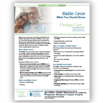 Bladder Cancer What You Should Know Fact Sheet