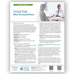 Clinical Trials - What You Should Know Fact Sheet